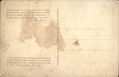 VINTAGE POSTCARD ND De Lorette the Cemetery the shade of the tower is profiled on the tombs