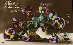 CPA Fantaisie Fleurs