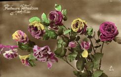 CPA Fantaisie Fleurs