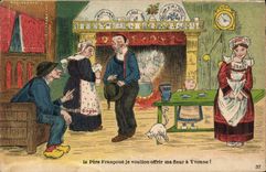 CPA Fantaisie Folklore Bretagne 