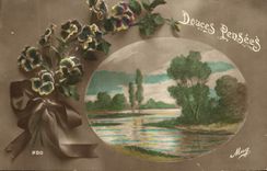 CPA Fantaisie Fleurs