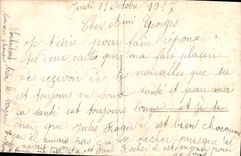 CPA Fantaisie Fleurs Papillon