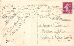 VINTAGE POSTCARD Caen the Boulevard Of Combine