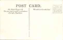 Opinión de ojo de pájaros de la catedral y de la ciudad del St Pauls de Londres de la POSTAL de la VENDIMIA