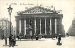 POSTAL Londres de la VENDIMIA el intercambio real