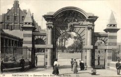 VINTAGE POSTCARD Portsmouth Entrance Spoils To Royal Naval Barracks
