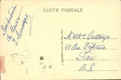 VINTAGE POSTCARD Oceanographical Monaco Museum of Before Body groups of Dussart