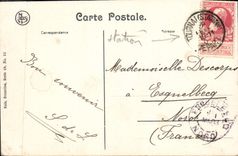 VINTAGE POSTCARD Tournal the Principal Nave of the Cathedral