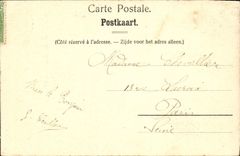 VINTAGE POSTCARD Tournai Porch of the Cathedral Places of Eveche