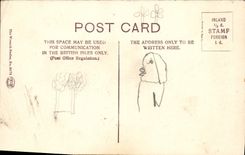 Torre de la POSTAL de la VENDIMIA de la torre del blanco de Londres