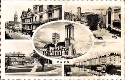 MODERN CARD Caen Places Prefecture Street Saint Pierre General Boulevard Leclerc Orne