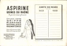 CPA Les Corporations d'Apres les Vitraux de la Cathedrale de Chartres Le charron Aspirine Usines du Rhone