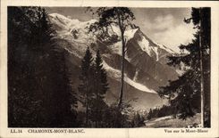CPA Chamonix Mont Blanc Vue Sur le Mont Blanc