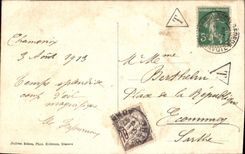 POSTAL Chamonix Seracs de la VENDIMIA del hielo en el alpinismo de Mont Blanc