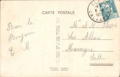 CPA En Normandie Servante du Bessin Revenant de Traire Chat Folklore