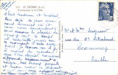 CPA Le Croisic Contre Jour a la Cote