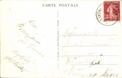 VINTAGE POSTCARD Chinon View Taken of the Castle