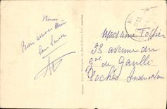 VINTAGE POSTCARD Chenonceaux the Castle François Living room 1st