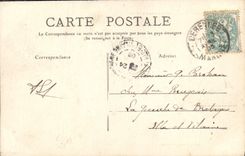 VINTAGE POSTCARD Coutances Law courts