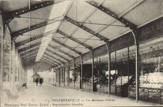 VINTAGE POSTCARD Contrexevilie Old Galleries