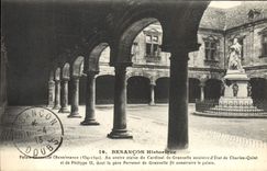 VINTAGE POSTCARD Historical Besancon Granvelle Palate