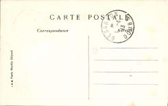 VINTAGE POSTCARD Besancon Historique Post office building Inaugurates By Mr. Fallieres