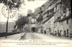 VINTAGE POSTCARD Historical Besancon the Taillee Gate of the dimension of the city