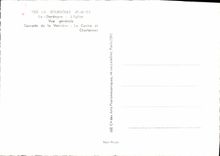 POSTAL MODERNA Bourboule el Dordogne la cascada de la opinión de la iglesia de Verniere el casino y el Charlannes