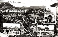 CPM La Bourboule Puy Gros Vue generale Grands Thermes Casino La Dordogne et les ponts
