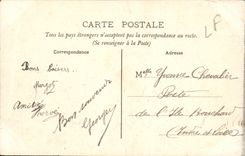 VINTAGE POSTCARD Barace Tierch Castle of Besnerie