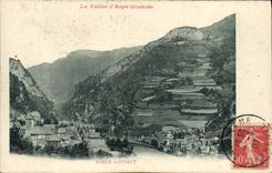 VINTAGE POSTCARD Borce and Etsaut the Valley of Winder