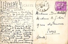 CPA La route de la Berarde Le plan du lac Les Fetoules