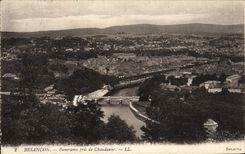 VINTAGE POSTCARD Besancon Panorama Taken of Chaudanne