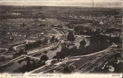 VINTAGE POSTCARD Besancon Panorama Taken of Bregille