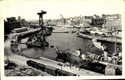 MODERN CARD Brest Seen on the port Boats