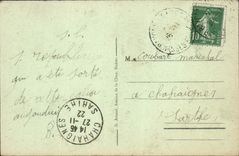 VINTAGE POSTCARD Bordeaux Principal Gate of the Cathedral Saint Andre Cote Place Pierre Lafitte