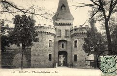 VINTAGE POSTCARD Busset the Entry of the Castle