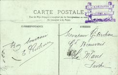 CPA Busset L'Entree du Chateau