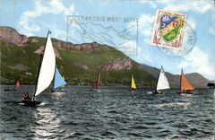 CPM Annecy Le lac et ses voiliers Bateaux