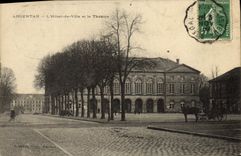 CPA Argentan L'Hotel de Ville et le Theatre