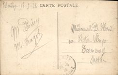 VINTAGE POSTCARD Hendaye Beach District of the Beach and the Cape Fig tree