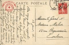 VINTAGE POSTCARD the Mount of the Birds Close Hyeres Societe of Help with Wound Military Villas in the park the Finch the Cicada