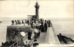 POSTAL Le Havre de la VENDIMIA las noticias y el faro norteño