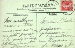 POSTAL Le Havre de la VENDIMIA las noticias y el faro norteño