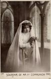 VINTAGE POSTCARD To remember Of my 1st Communion