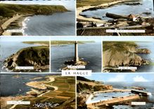 CPM Les Joyaux Du Cotentin La Hague La baie d'Ecalgrain Le nez de Voidries Phare de Goury
