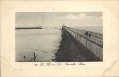 CPA Le Havre La nouvelle jetee