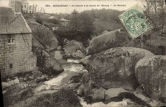 VINTAGE POSTCARD Huelgoat Chaos with Pond the mill