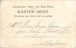 VINTAGE POSTCARD Huelgoat Chaos with Pond the mill