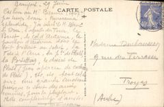 VINTAGE POSTCARD Hauteluce Seen on the needles and the collar of Jolly and Massif of Mont Blanc
